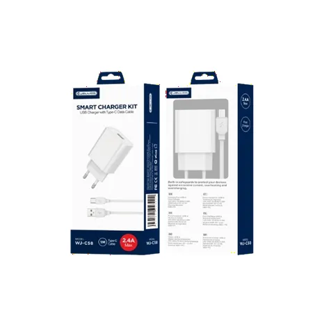 Incarcator retea WJ-C58 2.4A 12W 1xUSB cu cablu USB-C